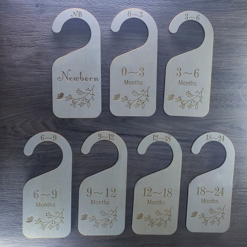 7Pc Wooden Baby Wardrobe Dividers